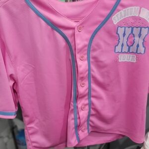 Pink Adult Baseball Shirt